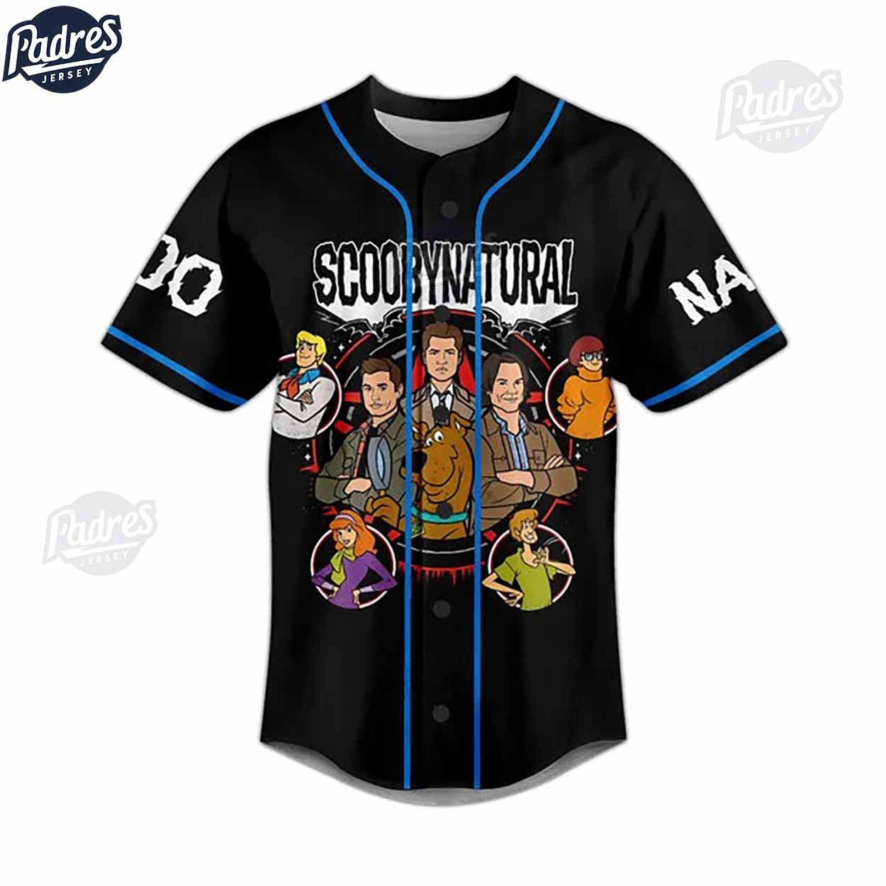 Scoobynatural Scooby-Doo Custom Baseball Jersey - Padres Jersey Oasis: Elevate Your Baseball Style Game