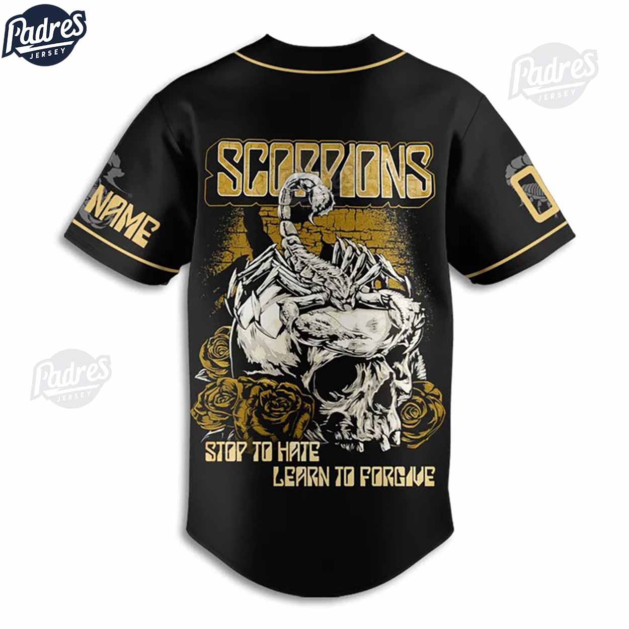Scorpions Learn To Forgive Custom Baseball Jersey - Padres Jersey Oasis: Elevate Your Baseball Style Game