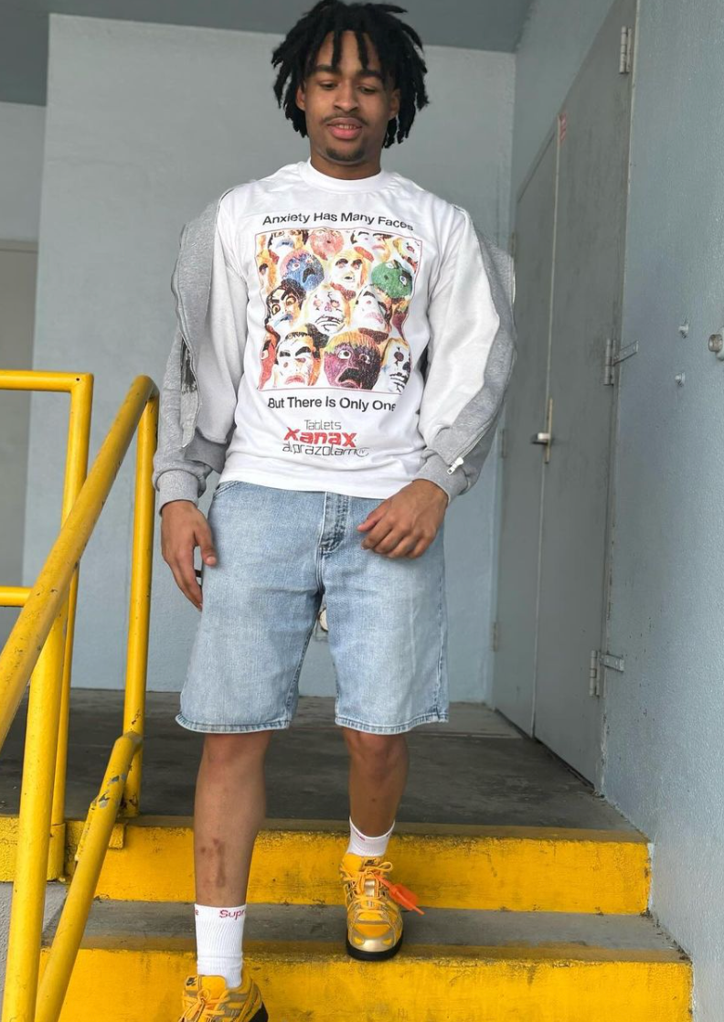 ANXIETY HAS MANY FACES WHITE HEAVY WEIGHT T-SHIRT