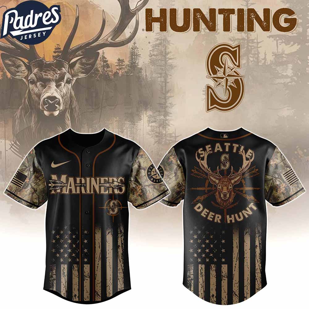 Seattle Mariners MLB X Deer Hunting Personalized Baseball Jersey - Padres Jersey Oasis: Elevate Your Baseball Style Game