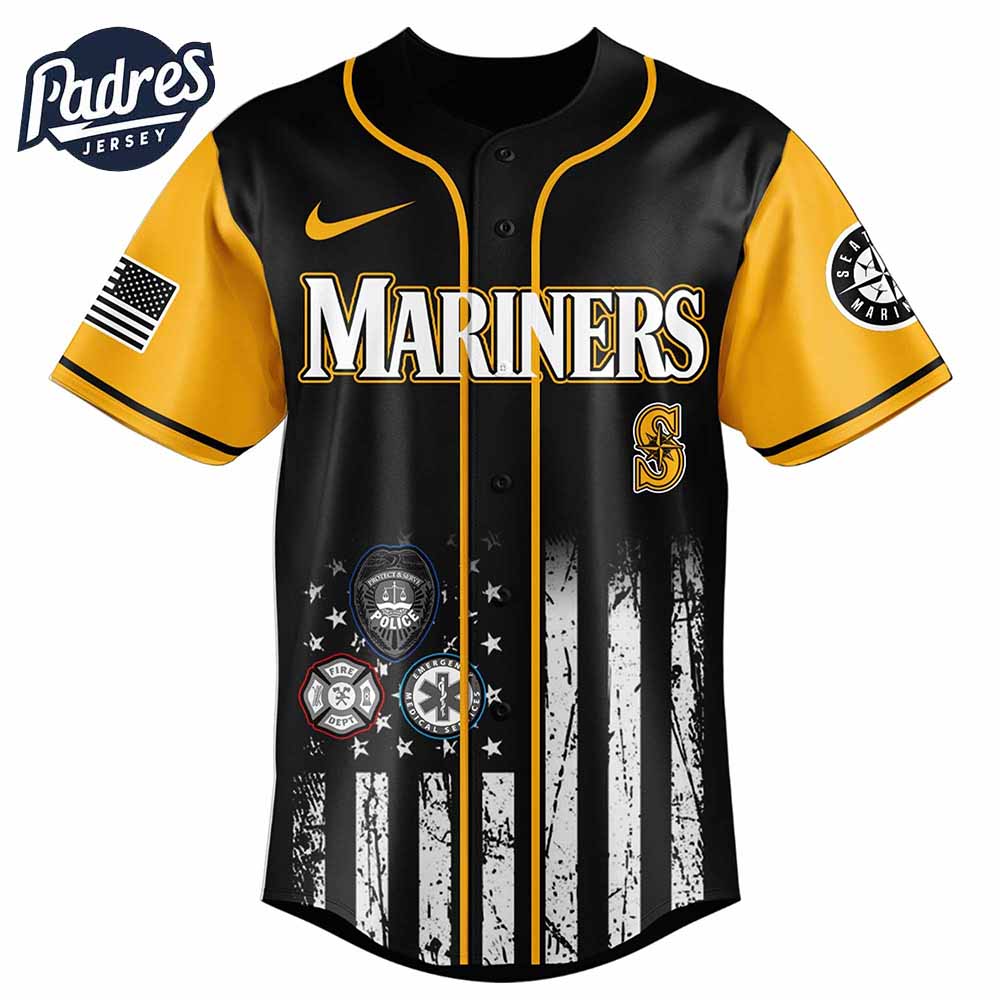 Seattle Mariners MLB x First Responders Baseball Jersey - Padres Jersey Oasis: Elevate Your Baseball Style Game