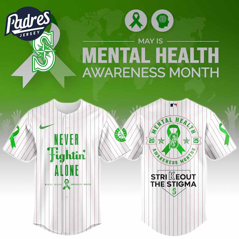 Seattle Mariners MLB x Special Mental Health Awareness Week Baseball Jersey - Padres Jersey Oasis: Elevate Your Baseball Style Game