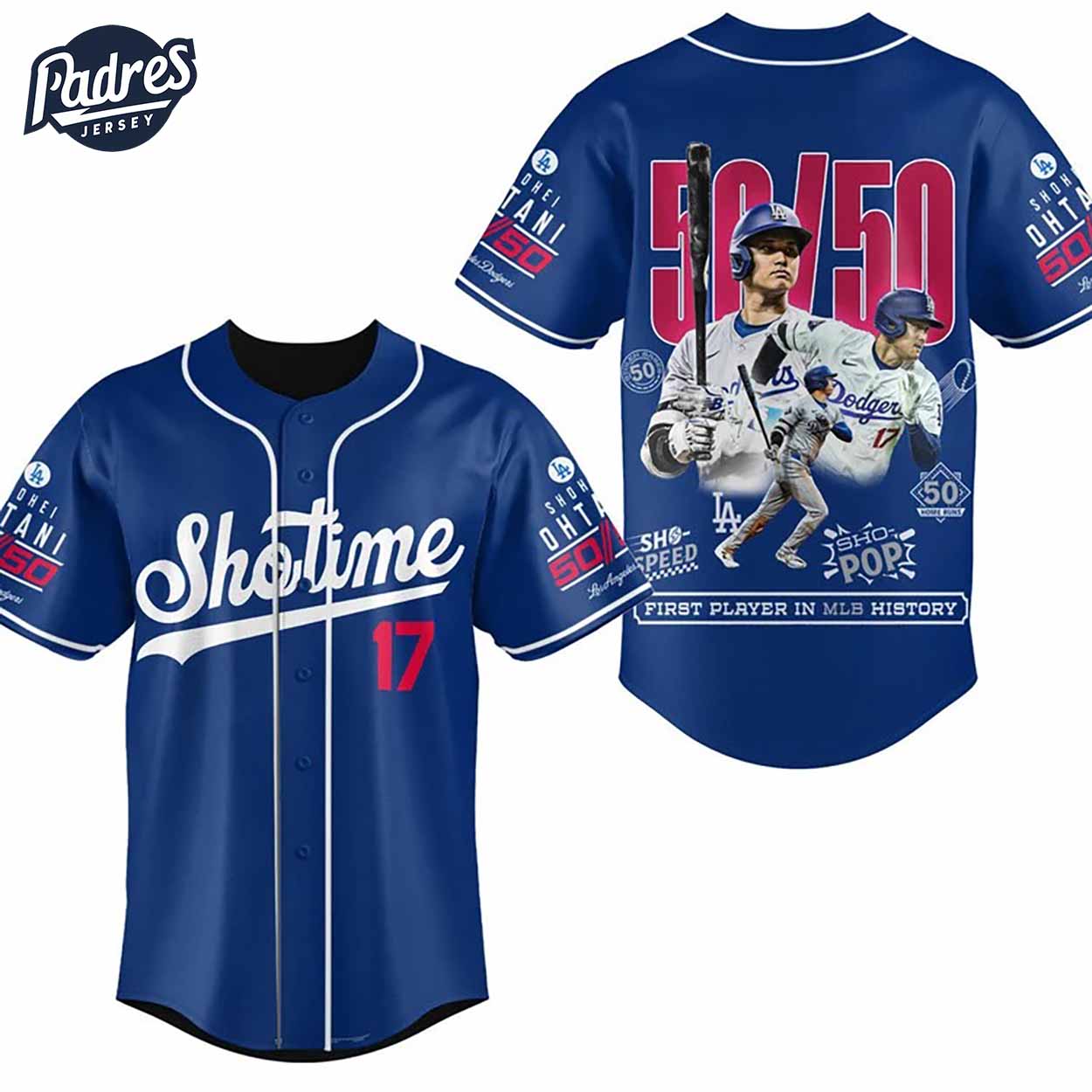 Shohei Ohtani Becomes First Player in MLB History Los Angeles Dodgers Baseball Jersey Style - Padres Jersey Oasis: Elevate Your Baseball Style Game