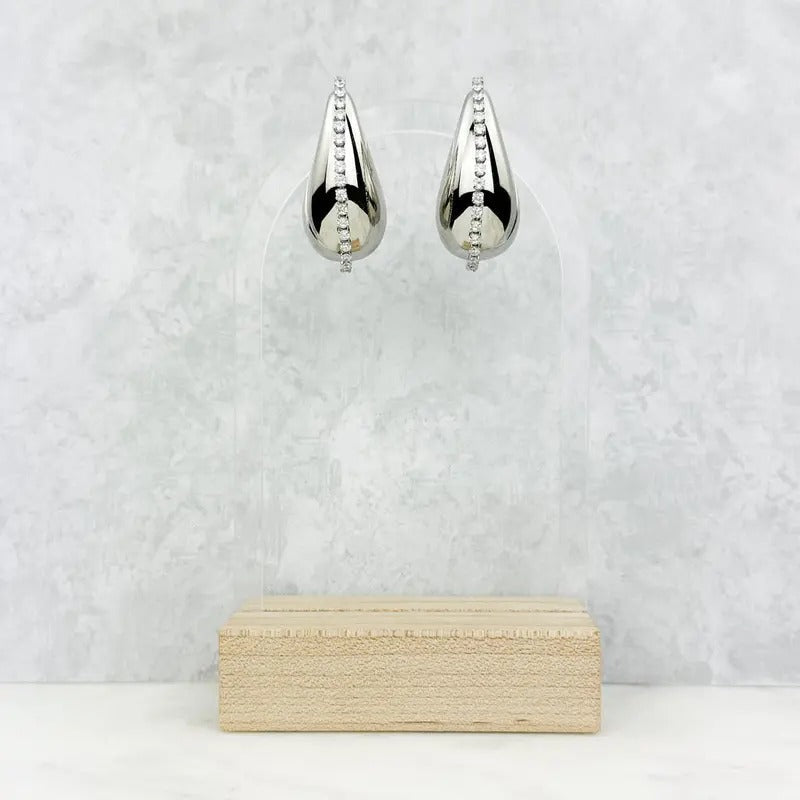 Silver Hilton Earrings