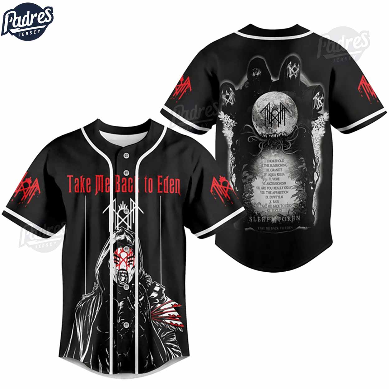 Sleep Token Take Me Back To Eden Baseball Jersey - Padres Jersey Oasis: Elevate Your Baseball Style Game