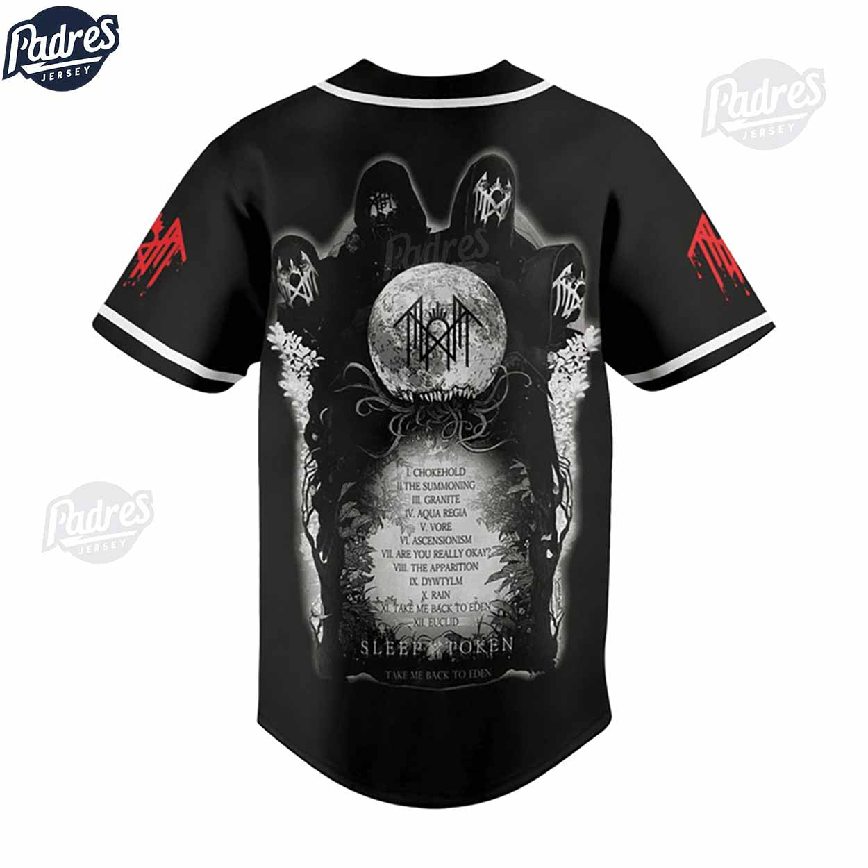 Sleep Token Take Me Back To Eden Baseball Jersey - Padres Jersey Oasis: Elevate Your Baseball Style Game