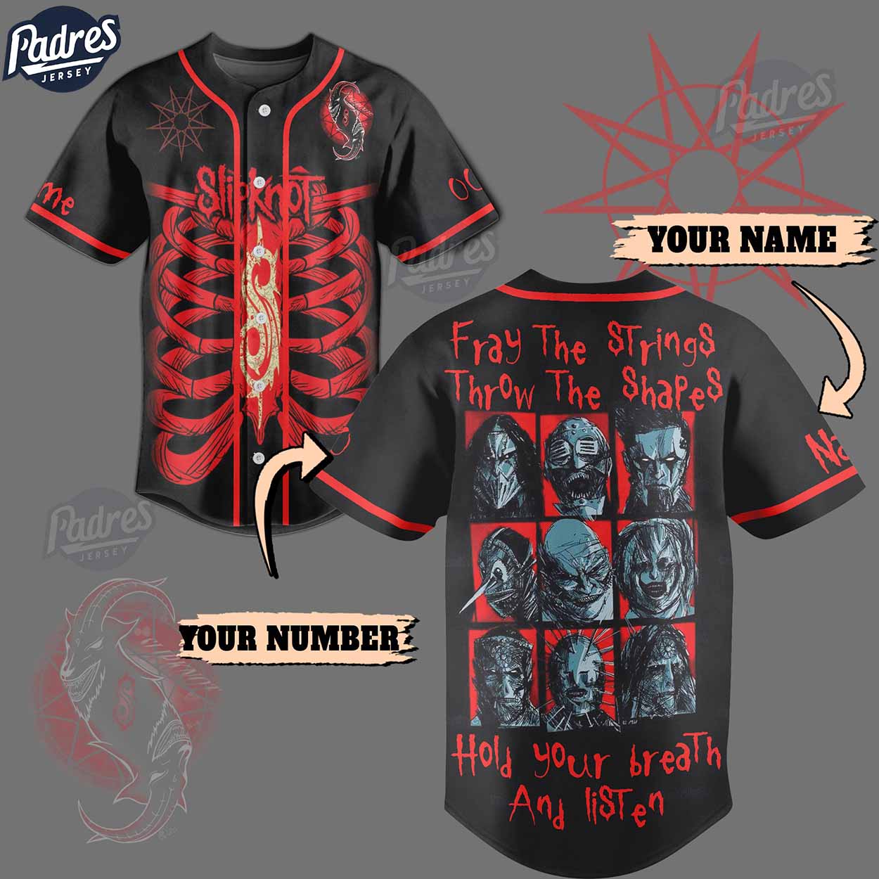Slipknot Band Custom Baseball Jersey - Padres Jersey Oasis: Elevate Your Baseball Style Game
