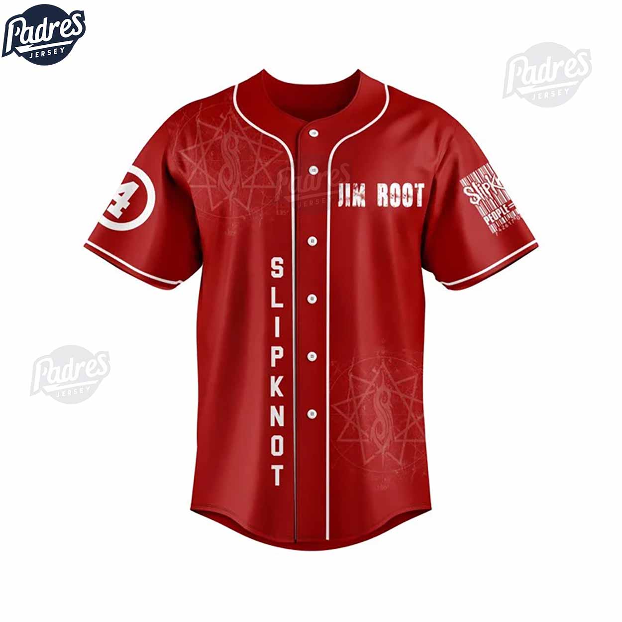 Slipknot Custom Red Baseball Jersey - Padres Jersey Oasis: Elevate Your Baseball Style Game
