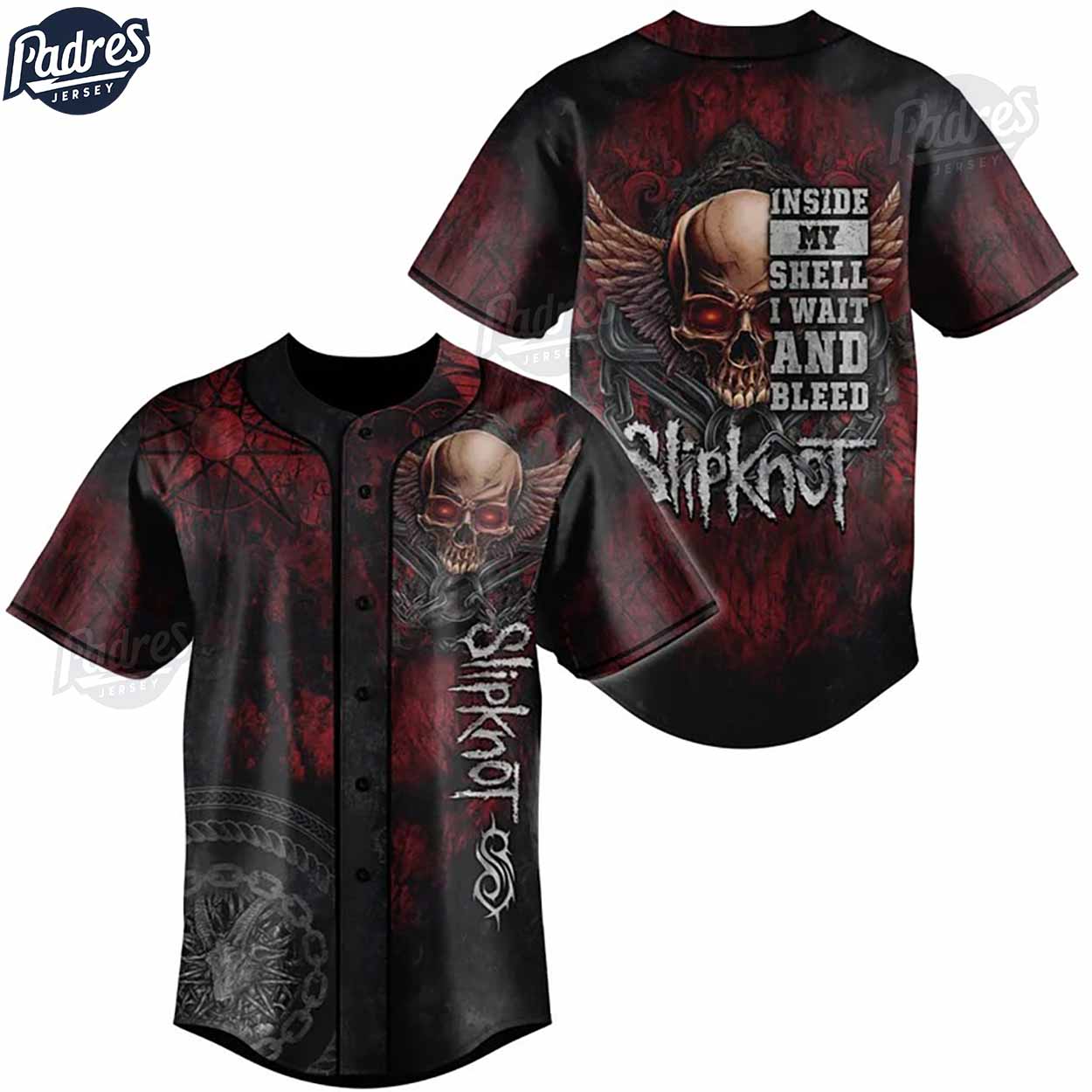Slipknot Inside My Shell I Wait And Bleed Custom Baseball Jersey - Padres Jersey Oasis: Elevate Your Baseball Style Game