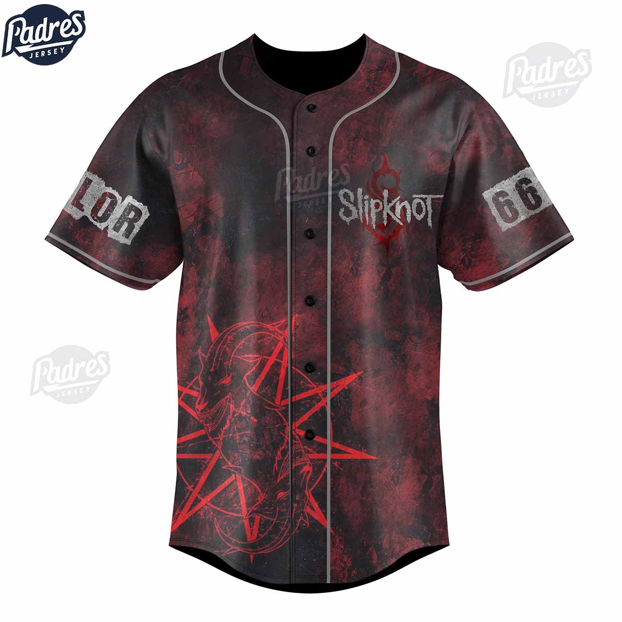Slipknot The Devil In Custom Baseball Jersey Style - Padres Jersey Oasis: Elevate Your Baseball Style Game