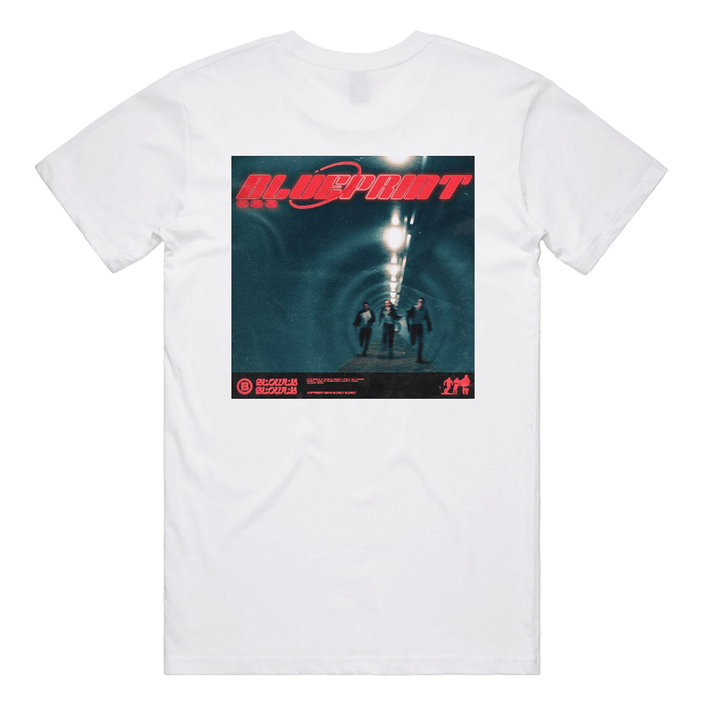 Slowly Slowly / Blueprint Tee (White)