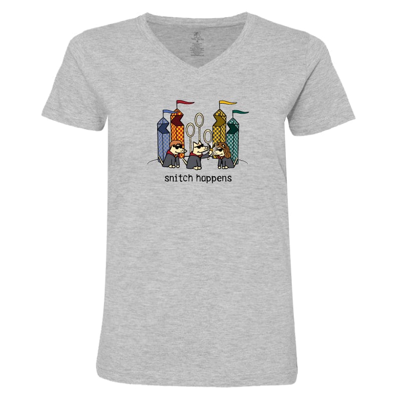 Snitch Happens - Ladies T-Shirt V-Neck
