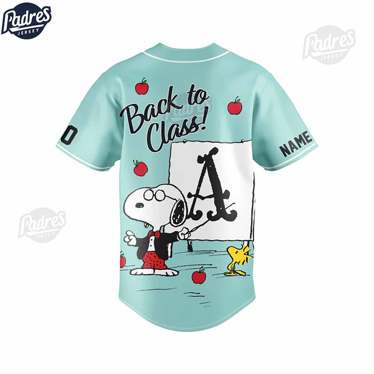 Snoopy Back To School Custom Baseball Jersey Online - Padres Jersey Oasis: Elevate Your Baseball Style Game