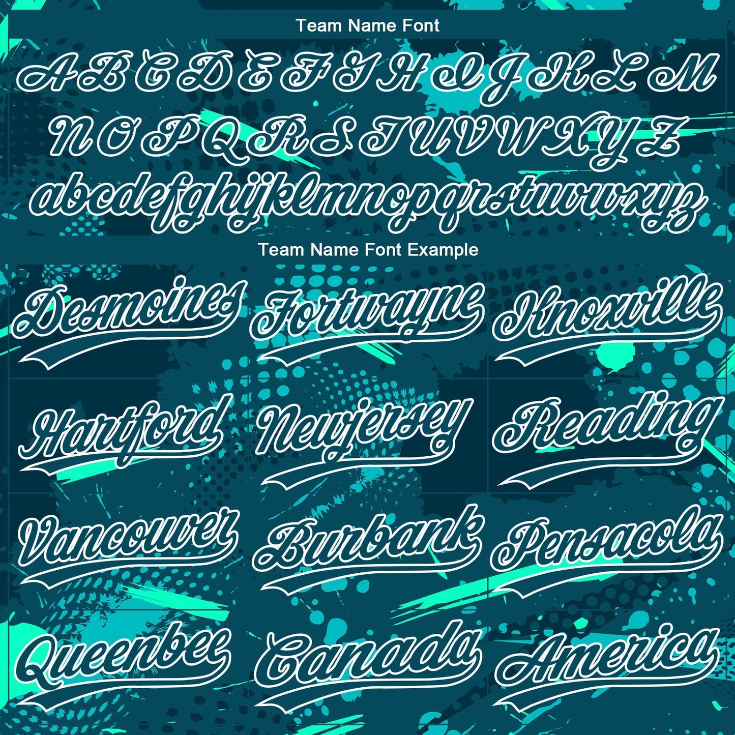 Custom Green Midnight Green-Teal 3D Pattern Two-Button Unisex Softball Jersey