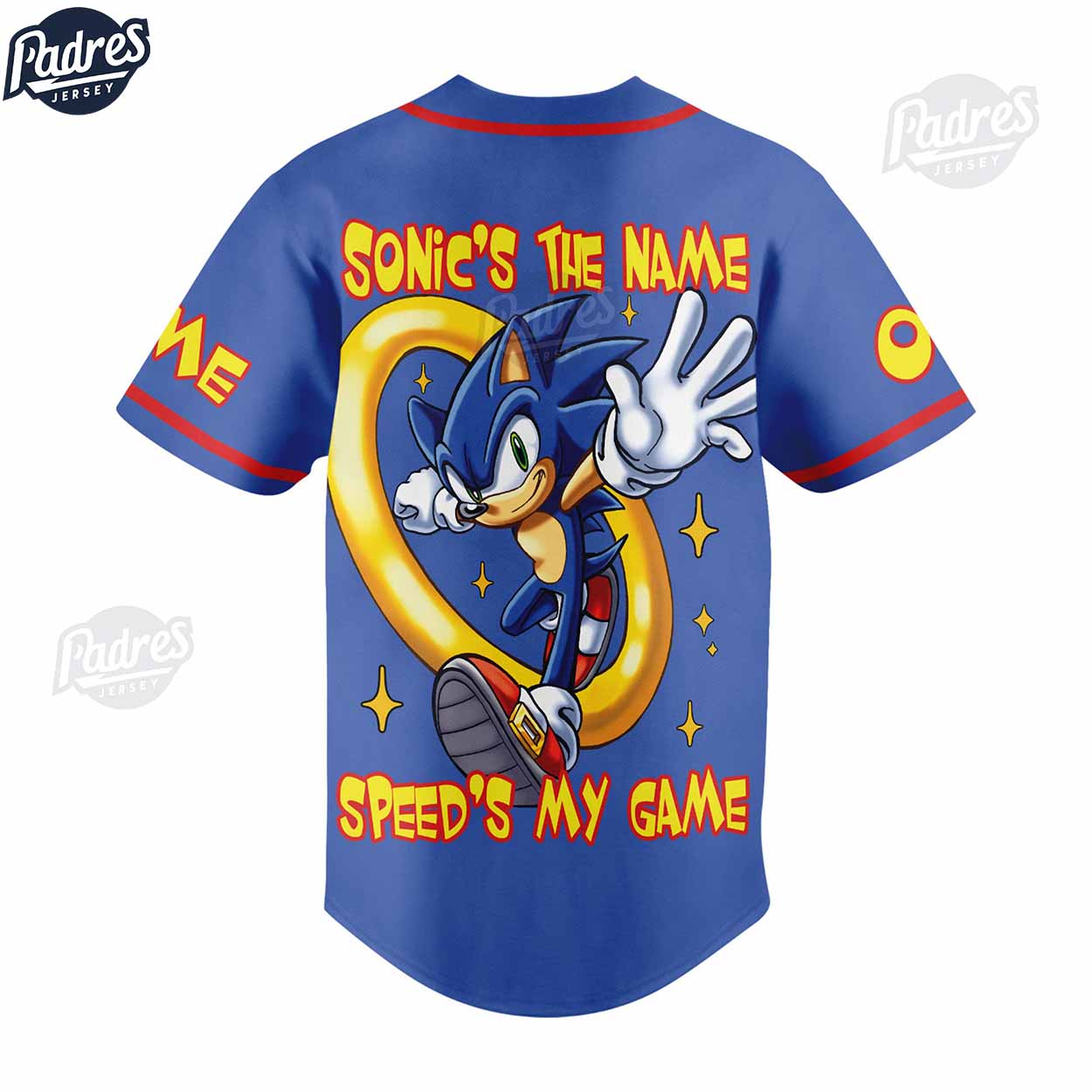 Sonic The Hedgehog Personalized Baseball Jersey Style - Padres Jersey Oasis: Elevate Your Baseball Style Game