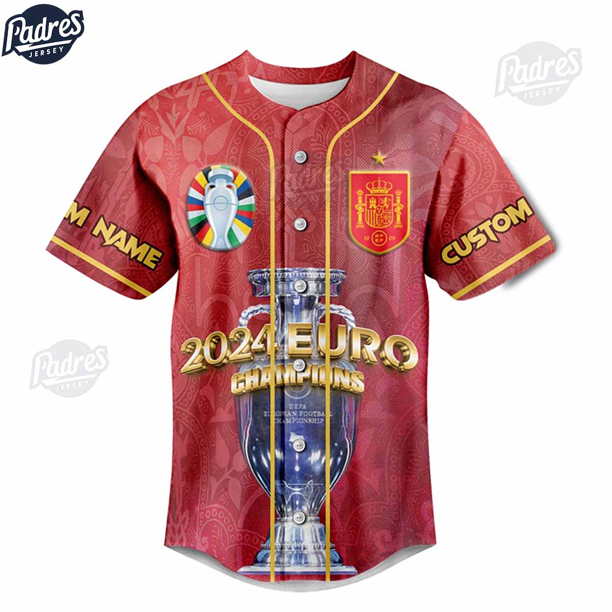 Spain National Football Team Custom Lamine Yamal Baseball Jersey - Padres Jersey Oasis: Elevate Your Baseball Style Game