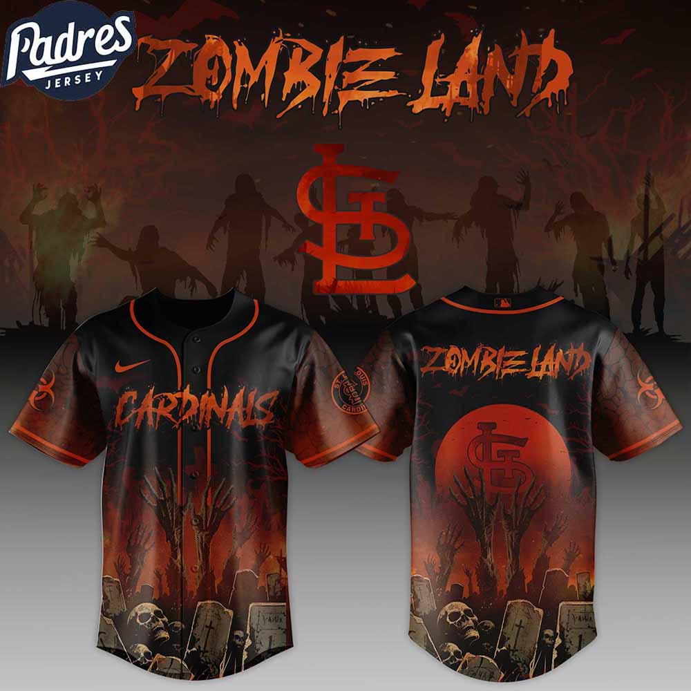 St Louis Cardinals MLB X Zombie Land Custom Baseball Jersey - Padres Jersey Oasis: Elevate Your Baseball Style Game