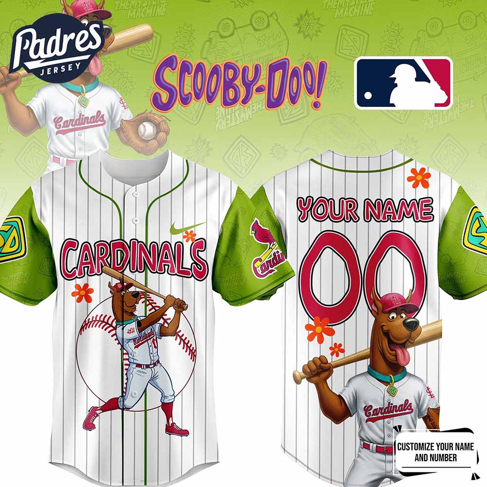 St Louis Cardinals MLB x Scooby Doo Personalized Baseball Jersey Outfit - Padres Jersey Oasis: Elevate Your Baseball Style Game