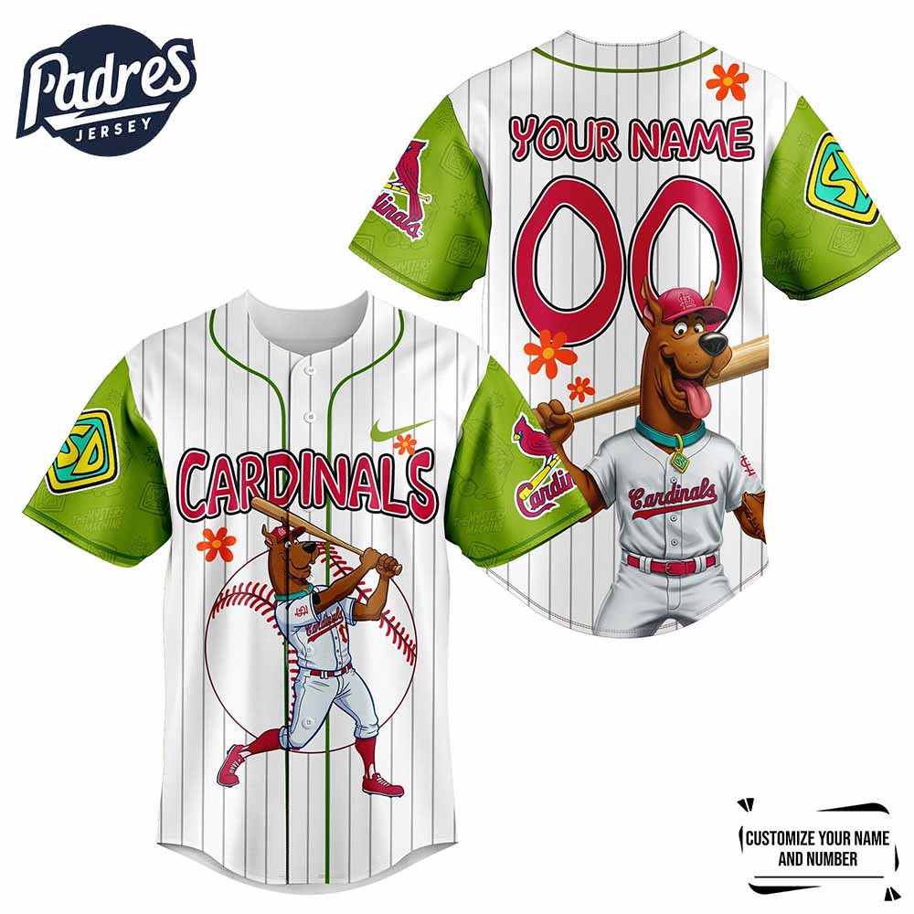 St Louis Cardinals MLB x Scooby Doo Personalized Baseball Jersey Outfit - Padres Jersey Oasis: Elevate Your Baseball Style Game