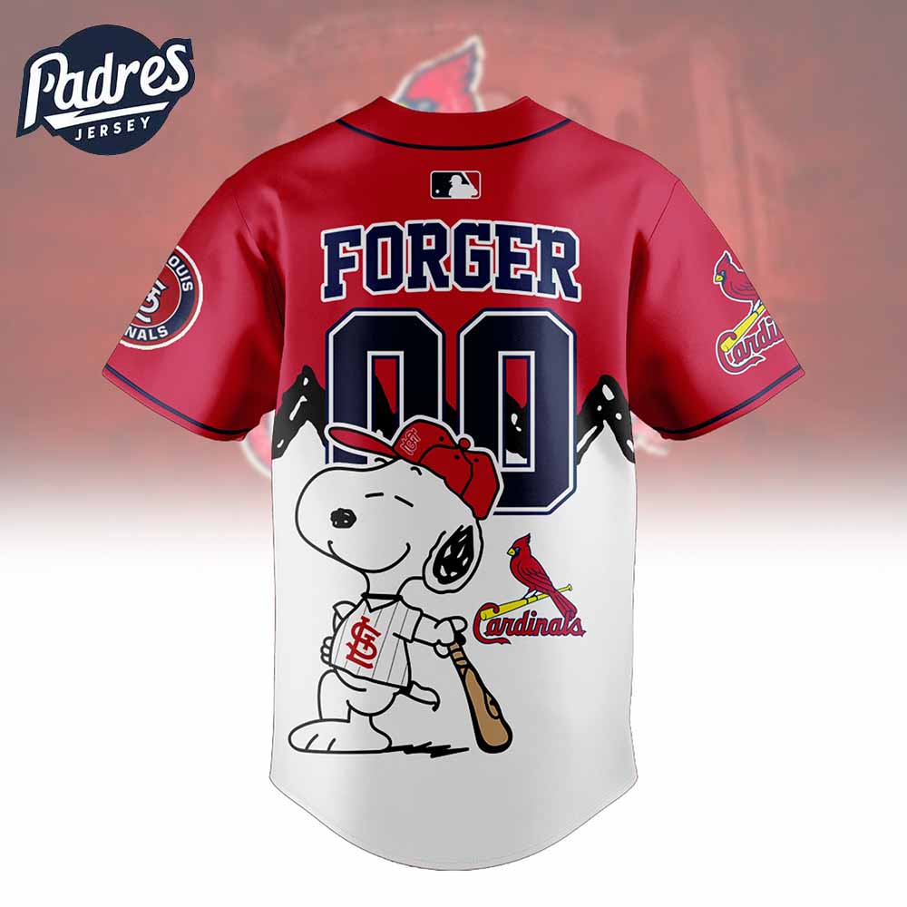 St. Louis Cardinals x Peanuts Personalized Baseball Jersey For Fans - Padres Jersey Oasis: Elevate Your Baseball Style Game