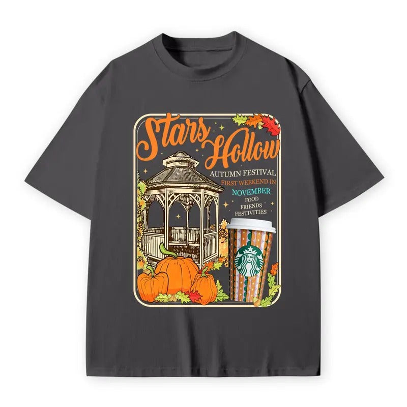 Stars Hollow Connecticut 1779 T-Shirt, Gilmore Girls Sta.rb.uck Halloween T-Shirt, Halloween Gifts, Gift For Fan, Gift For Her, Gift For Him Fabric Fit Top Womenswear