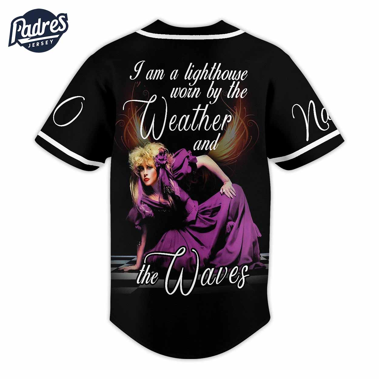 Stevie Nicks The Lighthouse Custom Baseball Jersey - Padres Jersey Oasis: Elevate Your Baseball Style Game