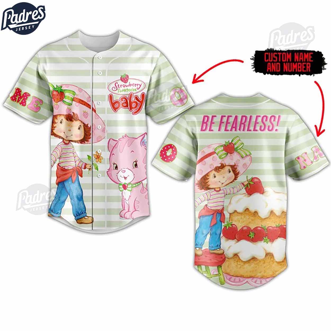 Strawberry Shortcake Custom Baseball Jersey Style - Padres Jersey Oasis: Elevate Your Baseball Style Game