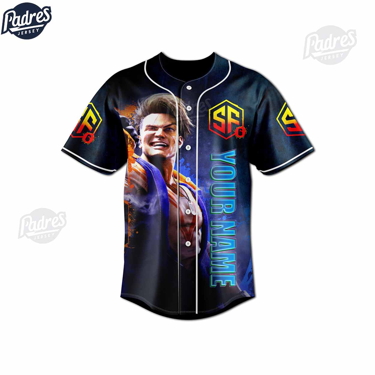 Street Fighter 6 Custom Baseball Jersey - Padres Jersey Oasis: Elevate Your Baseball Style Game