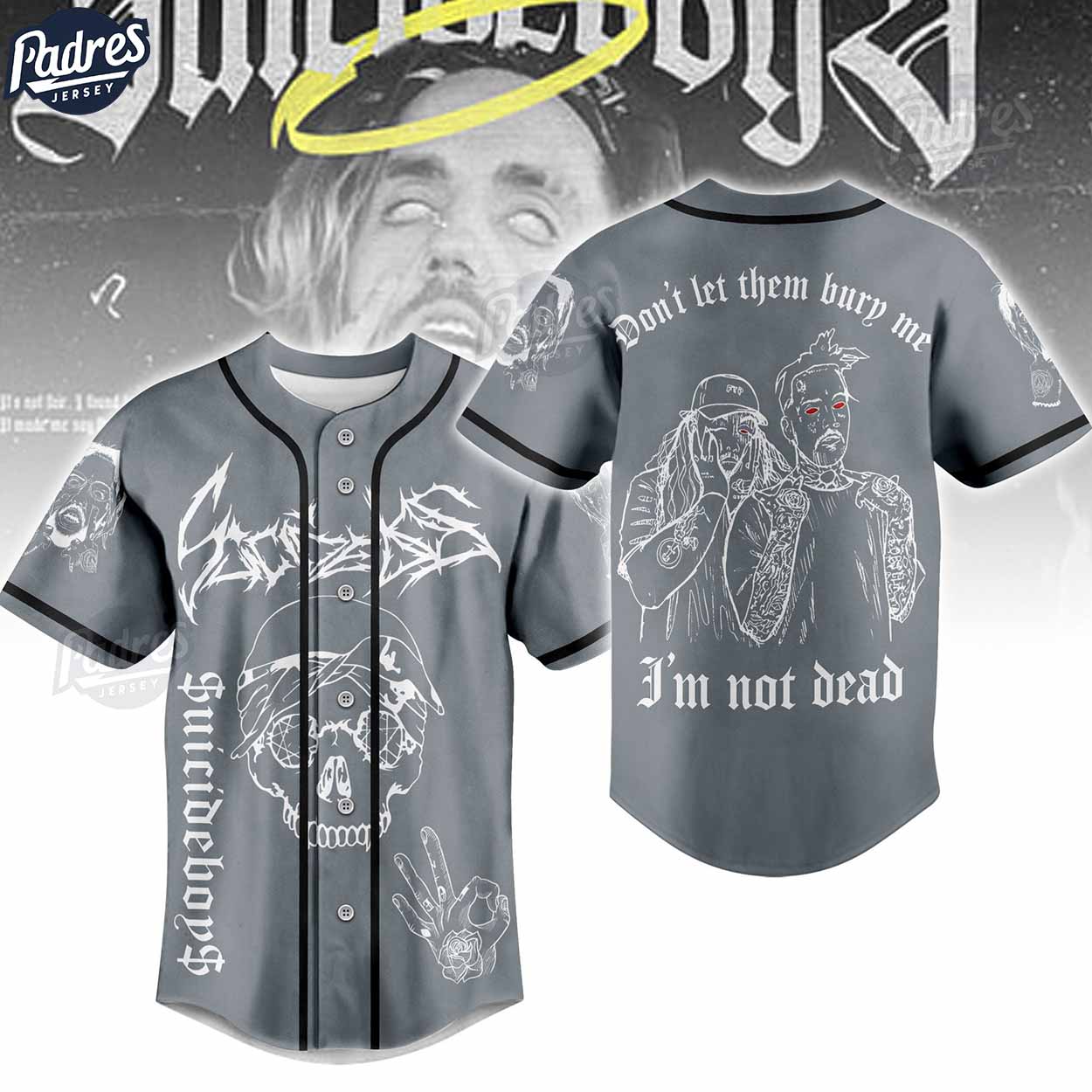 Suicideboys Band Baseball Jersey Fan Gear - Padres Jersey Oasis: Elevate Your Baseball Style Game