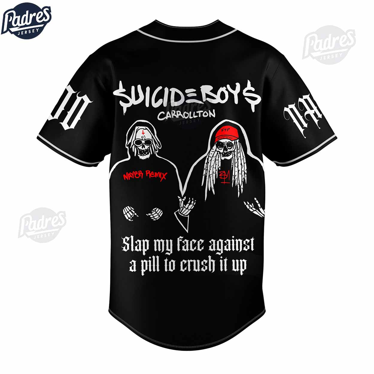 Suicideboys Carrollton Custom Black Baseball Jersey Online - Padres Jersey Oasis: Elevate Your Baseball Style Game