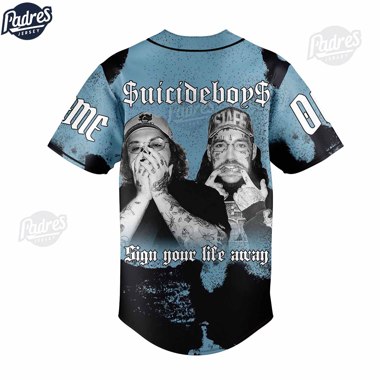 Suicideboys Grey Day Custom Baseball Jersey Style - Padres Jersey Oasis: Elevate Your Baseball Style Game