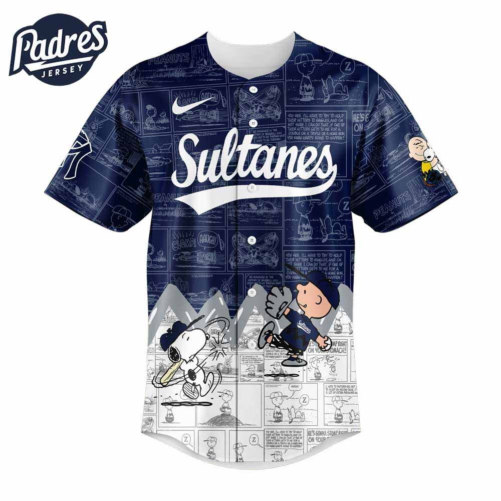 Sultanes De Monterrey X peanuts Baseball Jersey - Padres Jersey Oasis: Elevate Your Baseball Style Game