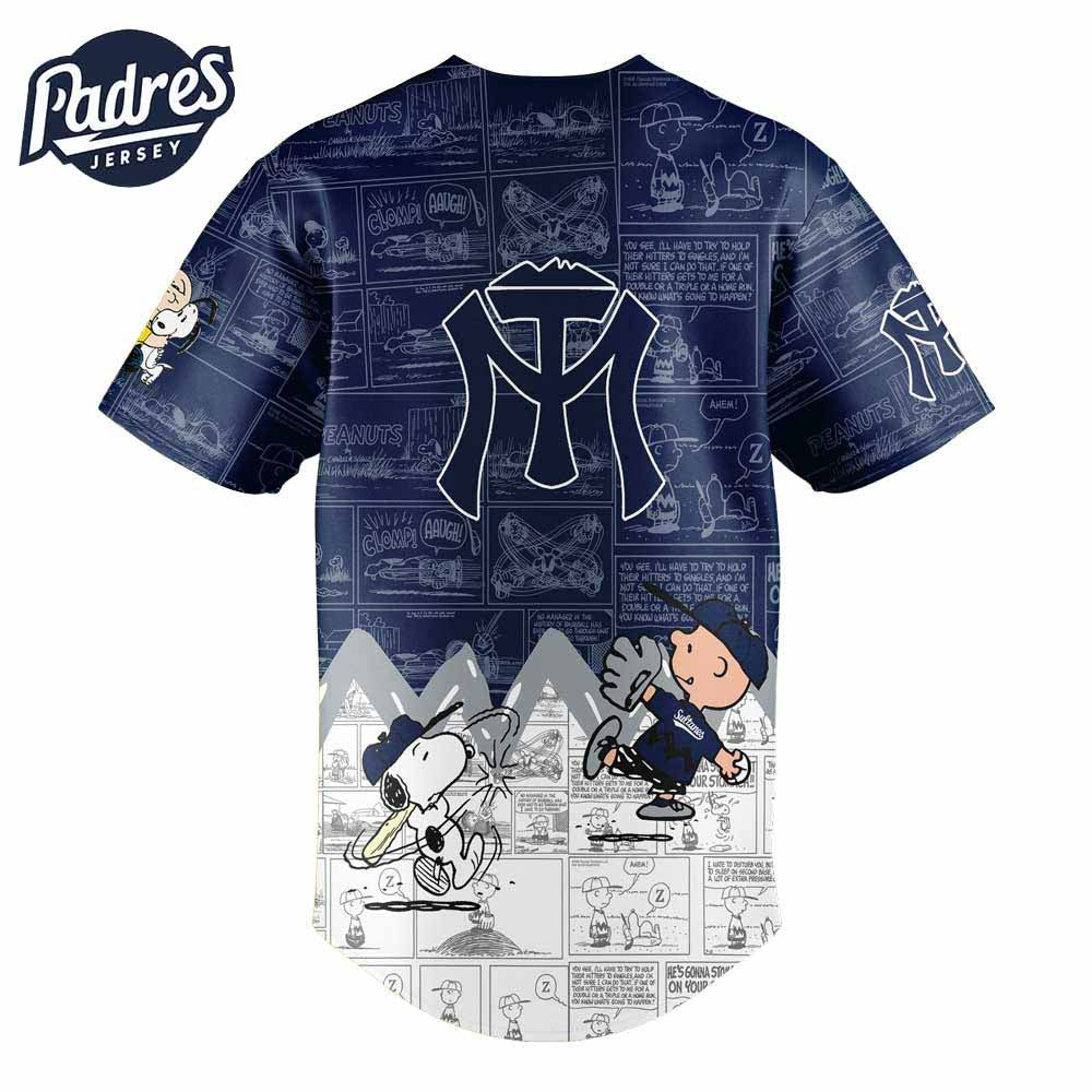Sultanes De Monterrey X peanuts Baseball Jersey - Padres Jersey Oasis: Elevate Your Baseball Style Game
