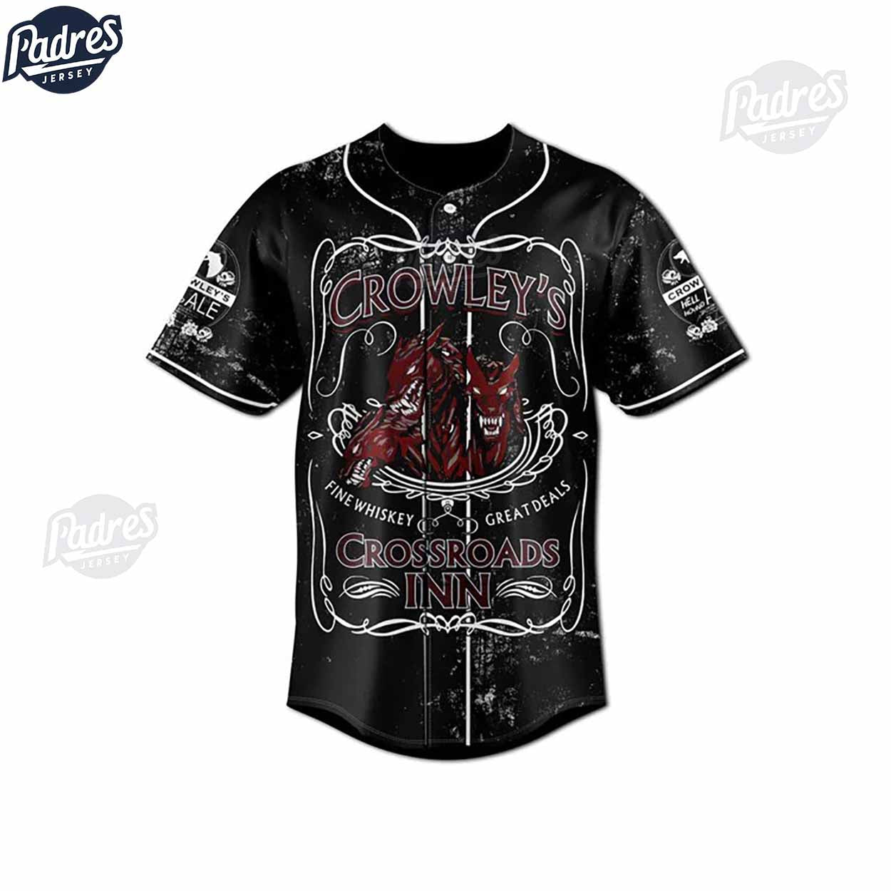 Supernatural 2024 Crowley Movie Baseball Jersey - Padres Jersey Oasis: Elevate Your Baseball Style Game