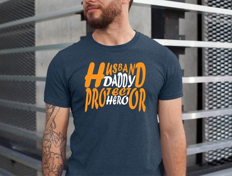 Husband Daddy Protector Hero Shirt//T shirt/Hoodie/Sweater Father's Day Shirt Shirt For Dad Father's Day Gift Tee