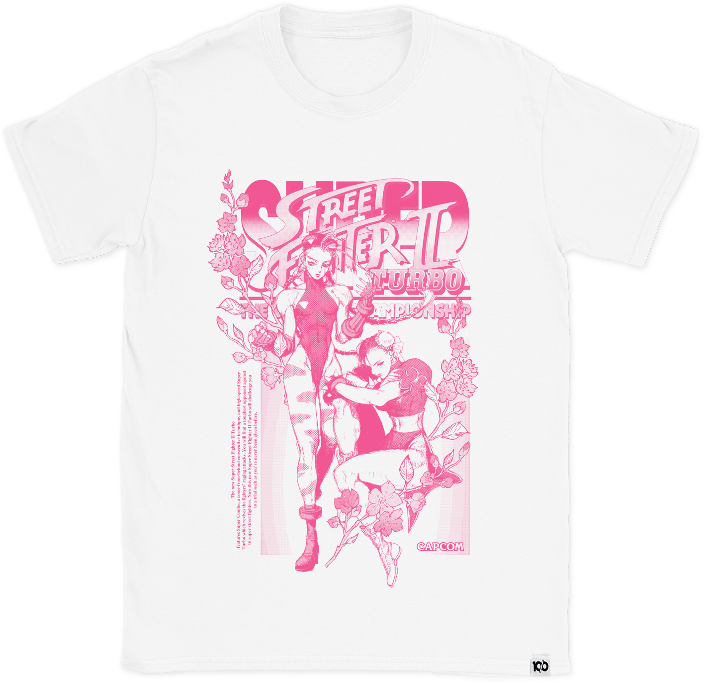 STREET FIGHTER - 'Cherry Blossom Turbo' T-Shirt - White