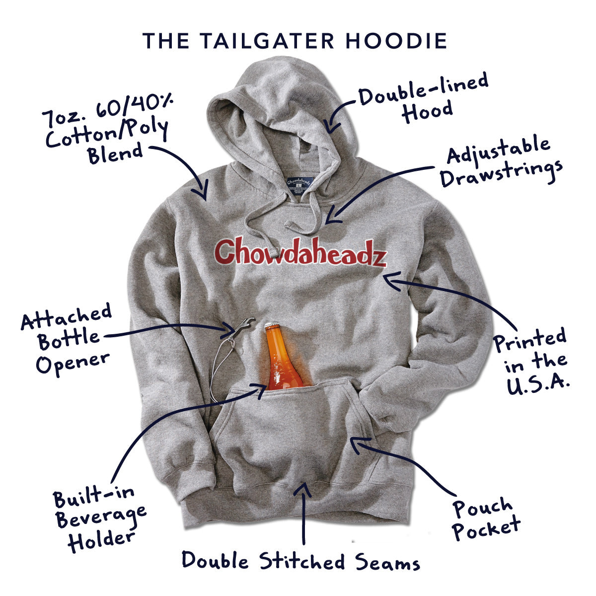 Marathon Drinkah Tailgater Hoodie