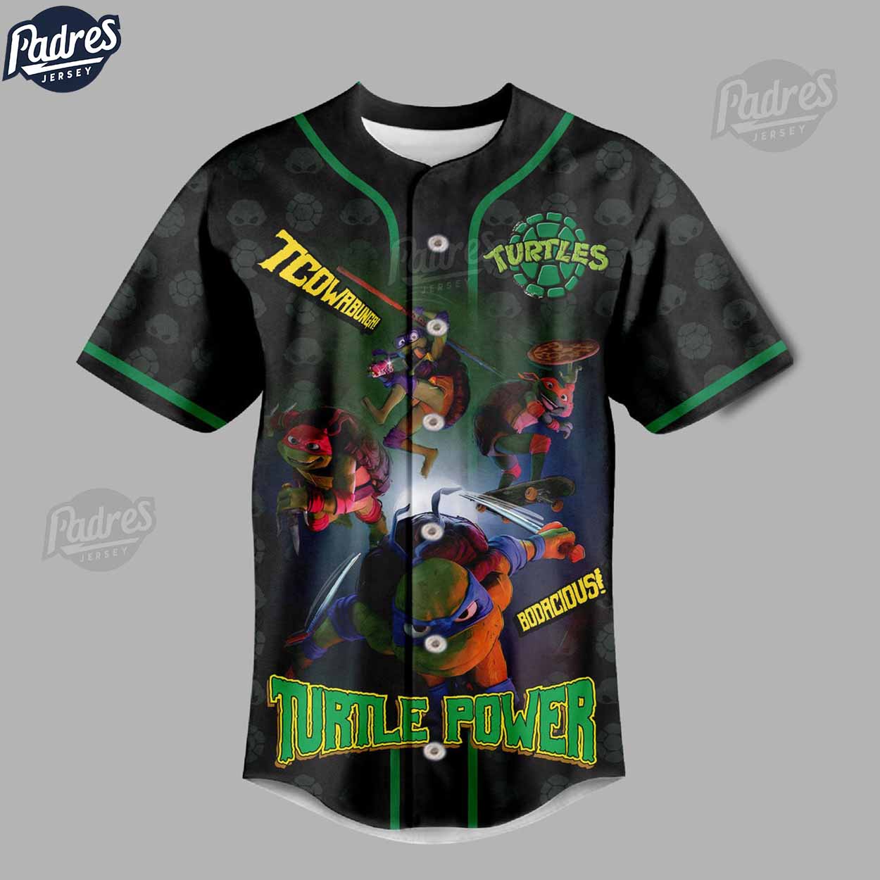 TMNT MUTANT MayHem Ninja Turtles Custom Baseball Jersey Style - Padres Jersey Oasis: Elevate Your Baseball Style Game