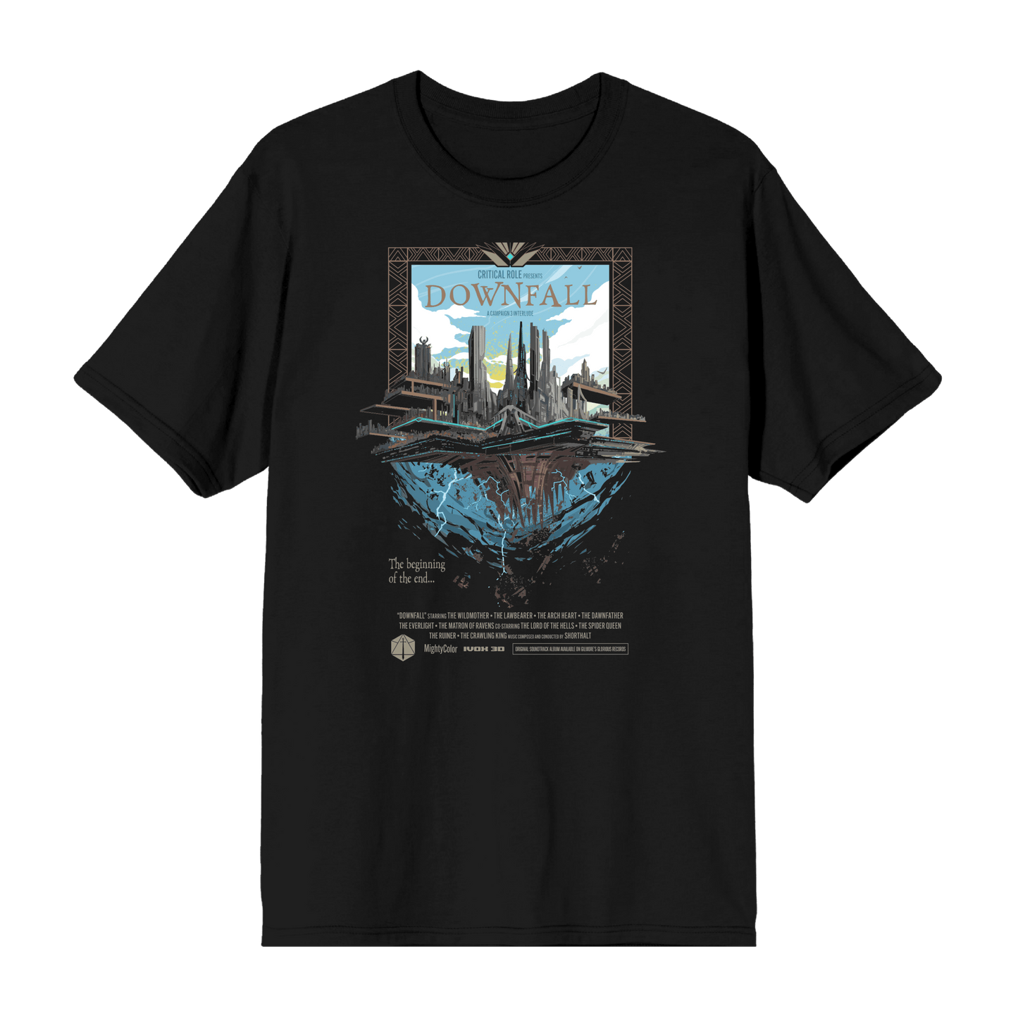 Downfall Poster Charcoal Tee