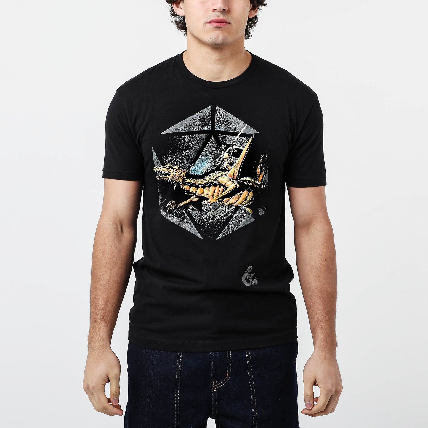 Vintage Master Rules Gold Dragon Black Tee