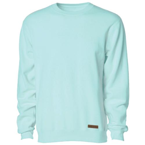 Teddy's Leather Patch - Crew Neck Sweatshirt