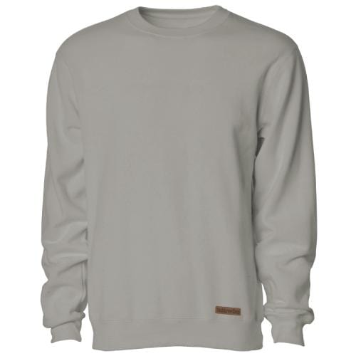 Teddy's Leather Patch - Crew Neck Sweatshirt