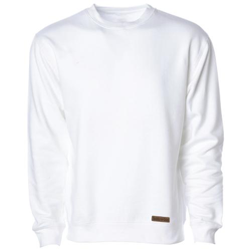 Teddy's Leather Patch - Crew Neck Sweatshirt