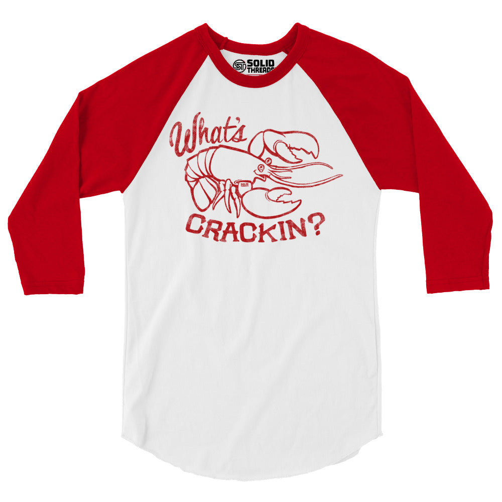 What's Crackin 3/4 Sleeve Baseball T-Shirt