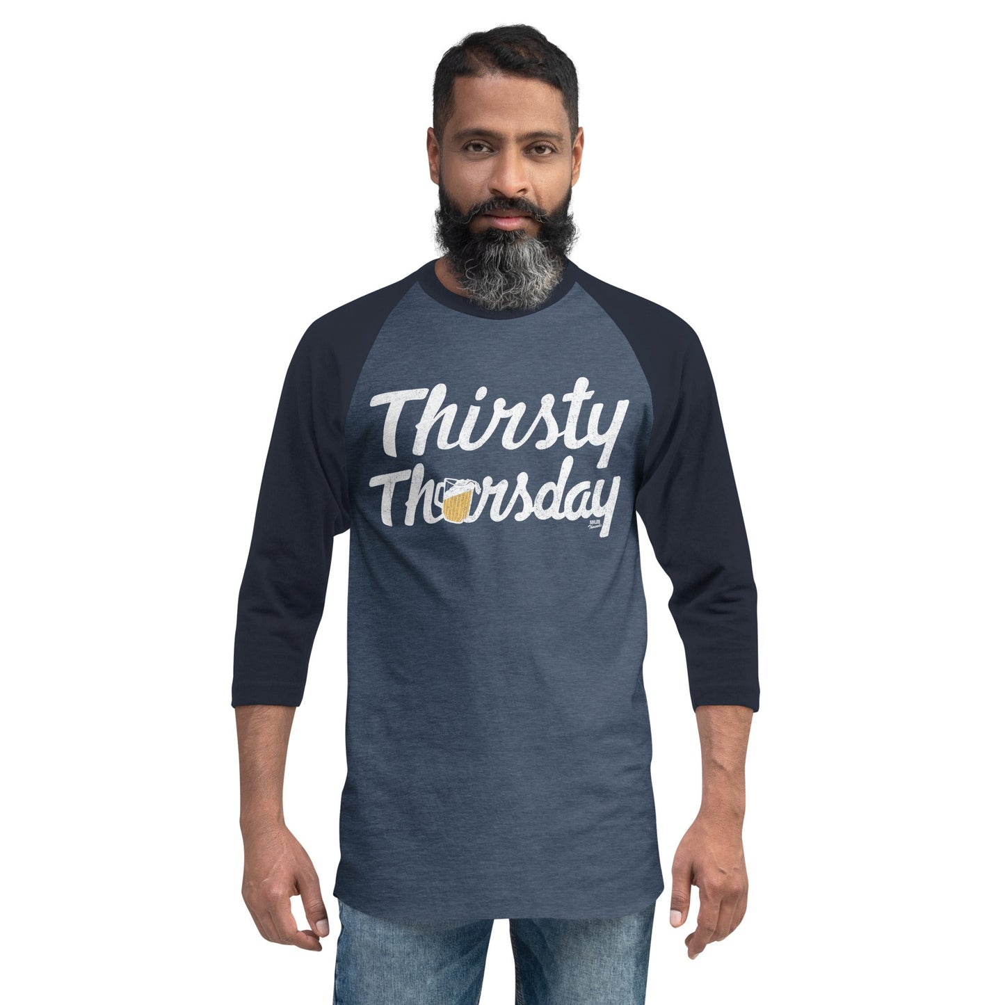 Thirsty Thursday 3/4 Sleeve Baseball Tee