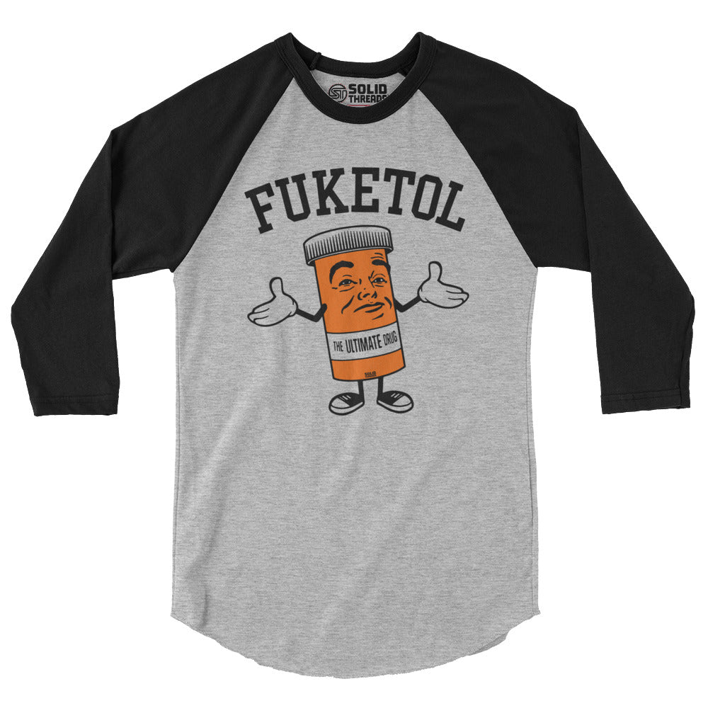 Unisex Fuketol 3/4 Sleeve Baseball Tee