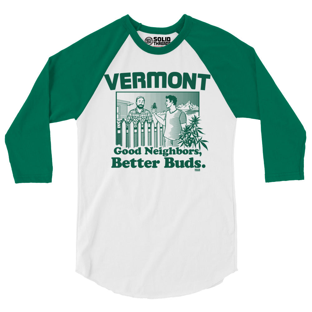 Vermont Better Buds 3/4 Sleeve Baseball Tee