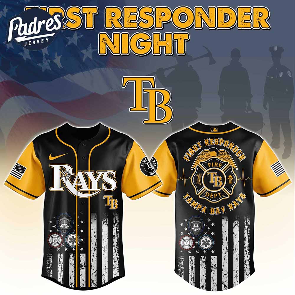 Tampa Bay Rays MLB x First Responders Baseball Jersey - Padres Jersey Oasis: Elevate Your Baseball Style Game