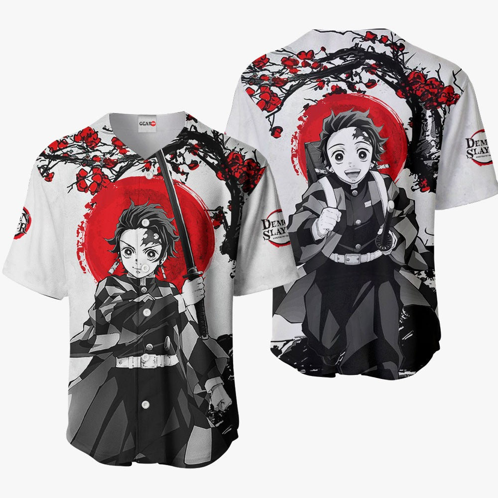 Tanjiro Baseball Jersey Shirt Custom Kimetsu Anime Japan Style - Padres Jersey Oasis: Elevate Your Baseball Style Game