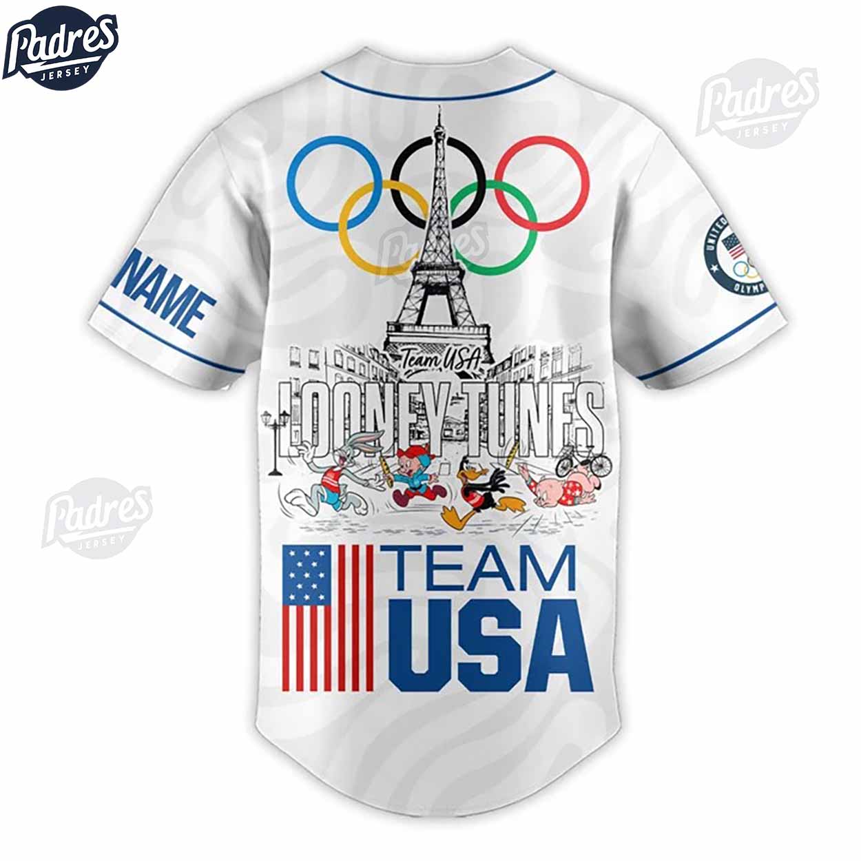 Team USA Custom Looney Tunes Baseball Jersey Style - Padres Jersey Oasis: Elevate Your Baseball Style Game